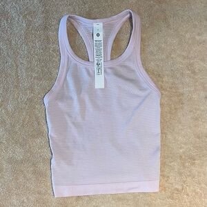 Lululemon Swiftly Tech Cropped Tank Top 2.0 Pink Organza